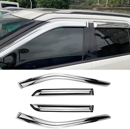 Chrome Side Window Visors Vent Deflector by STARTSHIP