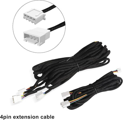 2PCS RGB Acrylic Interior Car LED Strip Light Extension Wire, which fit - Image 4