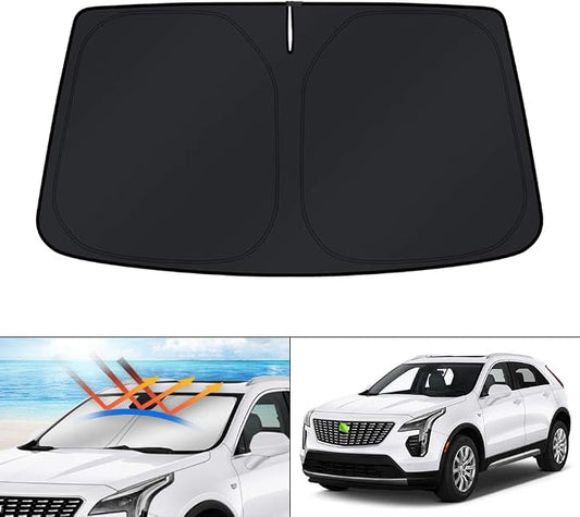 KUST Windshield Sun Shade for 2019-2025 Cadillac XT4 Accessories Window Sun by KUST
