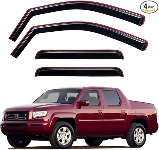 in-Channel Window Visors Rain Guards Shield by YQAUTEC