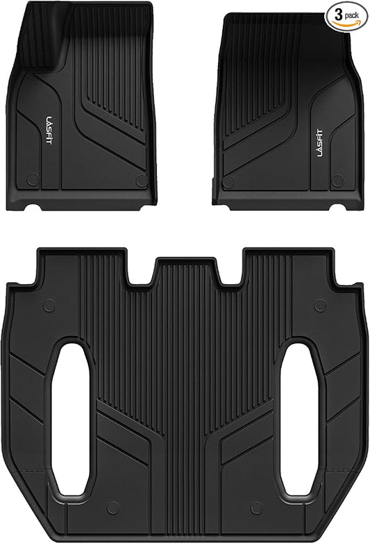LASFIT Floor Mats for Tesla Model X 6 Seater & Model X Plaid 2025 2024 2023 by LASFIT