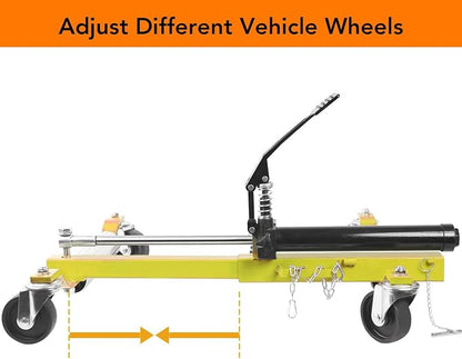4 Pcs Car Wheel Dolly with Hydraulic Tire Jack, 1500LBS Capacity Trailer Dolly - Image 5