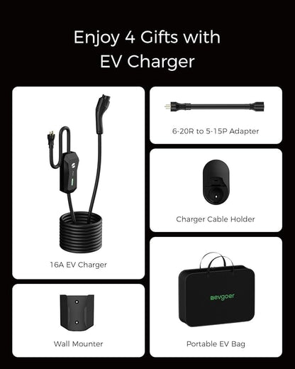 Level 1 EV Charger, 16A 110V 240V Portable EV Charger - Image 7
