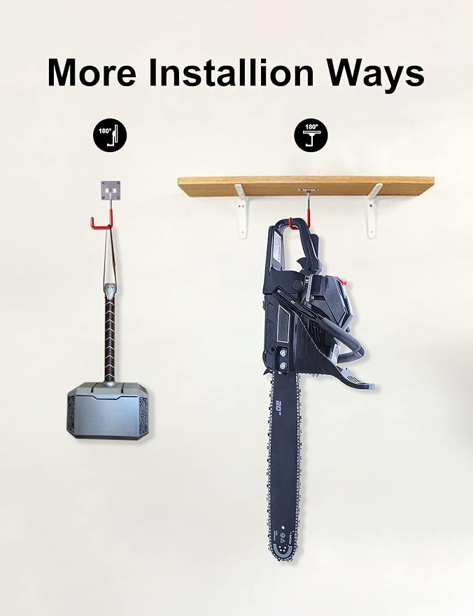 HAISHINE Stainless Steel Heavy-Duty Adjustable Wall Storage Hooks - Image 2