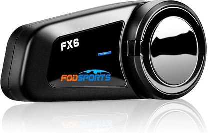 Fodsports FX6 Motorcycle Bluetooth Headset, 6 Riders Group Motorbike Bluetooth by FODSPORTS