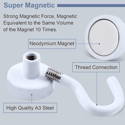 DIYMAG Magnetic Hooks for Refrigerator, Extra Strong Cruise Hook, Heavy Duty - Image 2