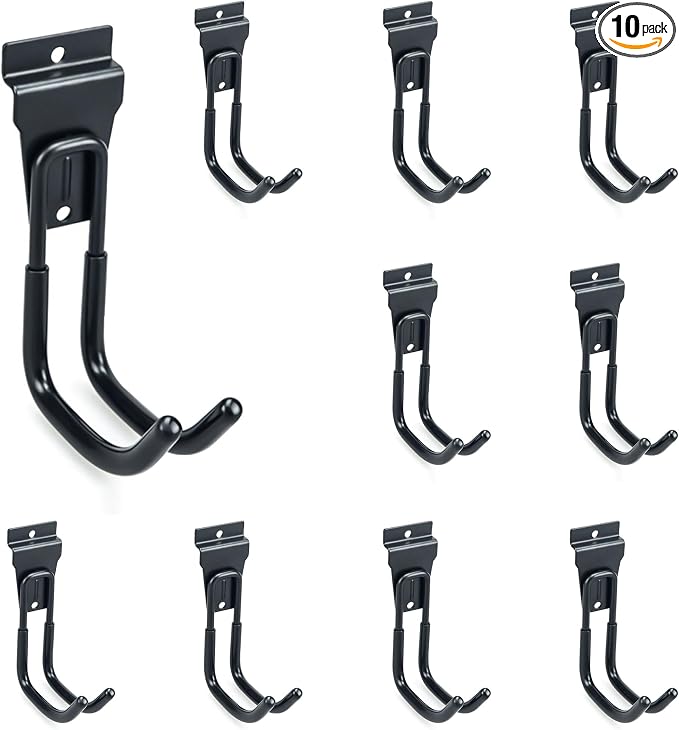 Slatwall Hooks Heavy Duty Slat Wall Accessories Garage Large J Slatwall Hooks by BELLOYON