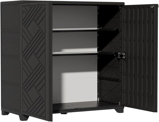 ZZM Indoor/Outdoor Storage Cabinet Waterproof, All Weather Outdoor Storage by ZZM