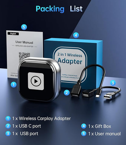 Wireless Carplay Adapter, 2025 Upgrade Mini USB Design - Image 9