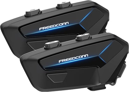 FreedConn FX Plus Motorcycle Helmet Bluetooth Headset, Auto-Join Mesh Network by FreedConn