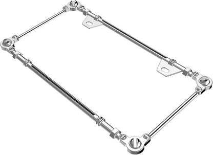 Creathome 3D Chrome License Plate Frames, Pure Zinc Alloy Metal - Image 5