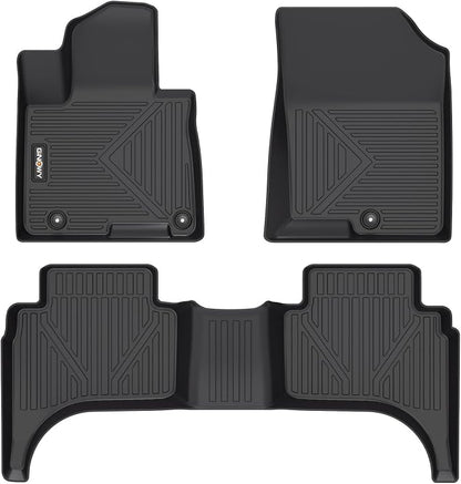 GINOWY-Floor Mats for Hyundai Santa Cruz 2022-2024 2025, TPE All Weather Car by GINOWY