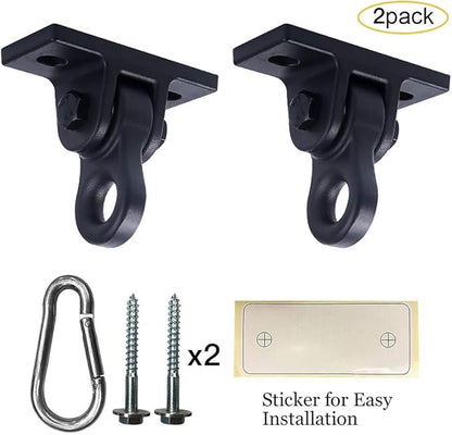 Heavy Duty Black Swing Hangers Screws Bolts Included Over 5000 lb Capacity - Image 3