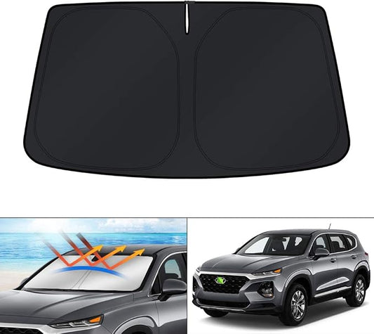 KUST Windshield Sun Shade Hyundai Santa Fe 2013-2018 Accessories Custom Fit by KUST