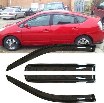 4pcs Original Shatterproof Rainproof Outside Mount Style Dark Smoke Sun Rain - Image 2