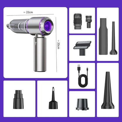 Handheld Car Vacuum Cleaner Cordless, 21000Pa High Power Hand Held 3-Speed - Image 2