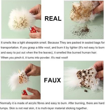 Fluffy Genuine Australia Sheepskin Car Seat Cover - Image 7