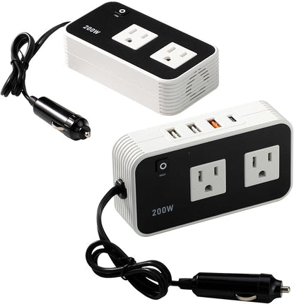 200w Automotive Power Inverter, 5v Dc to 110v Ac Automotive Converter, - Image 7