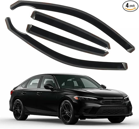 4pcs in-Channel Rain Guards Fit by CHYKORLA