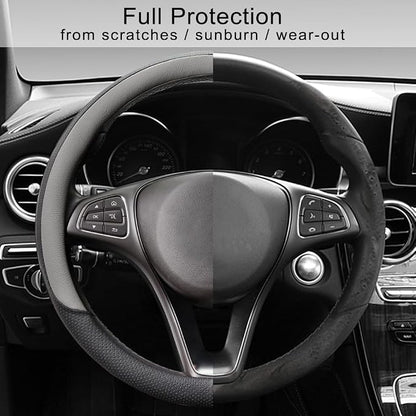 COFIT Breathable Car Steering Wheel Cover 15 inch Auto Universal Leather Wrap - Image 5
