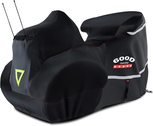 Rosefray Motorcycle Cover with Side+Top Box Heavy Duty 600D Waterproof by Rosefray