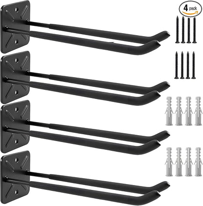 Heavy Duty Garage Hooks and Tool Organizer, 12.4 Inch Wall Mount Hangers by Homaisson