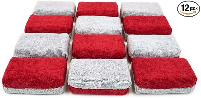 Autofiber Thick Ceramic Coating Applicator Sponge | 12 Pack | by Autofiber