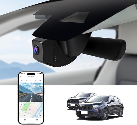Front 4K Dash Cam for Honda HR-V 2023 2024 2025 2026 Sport LX EX-L, Easy by FUVYMYT