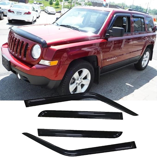 94359 Side Window Wind Deflector, Dark Smoke Window Visor fit by STARTSHIP