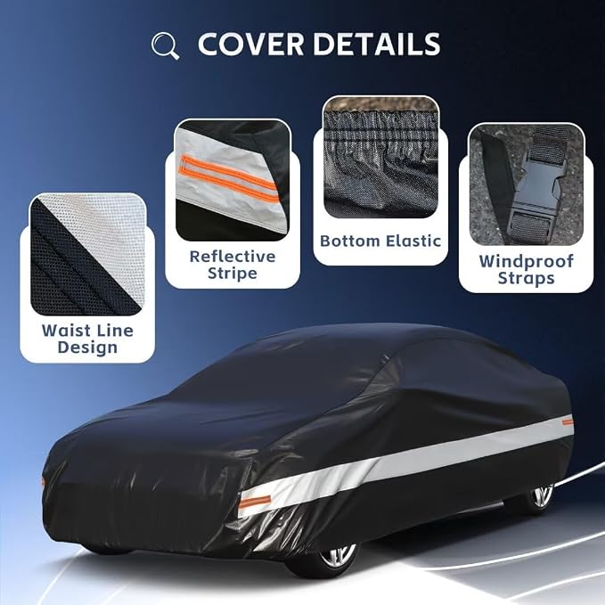 Holhtly Car Cover Custom Fit for Dodge Charger， Car Covers for Automobiles All - Image 3