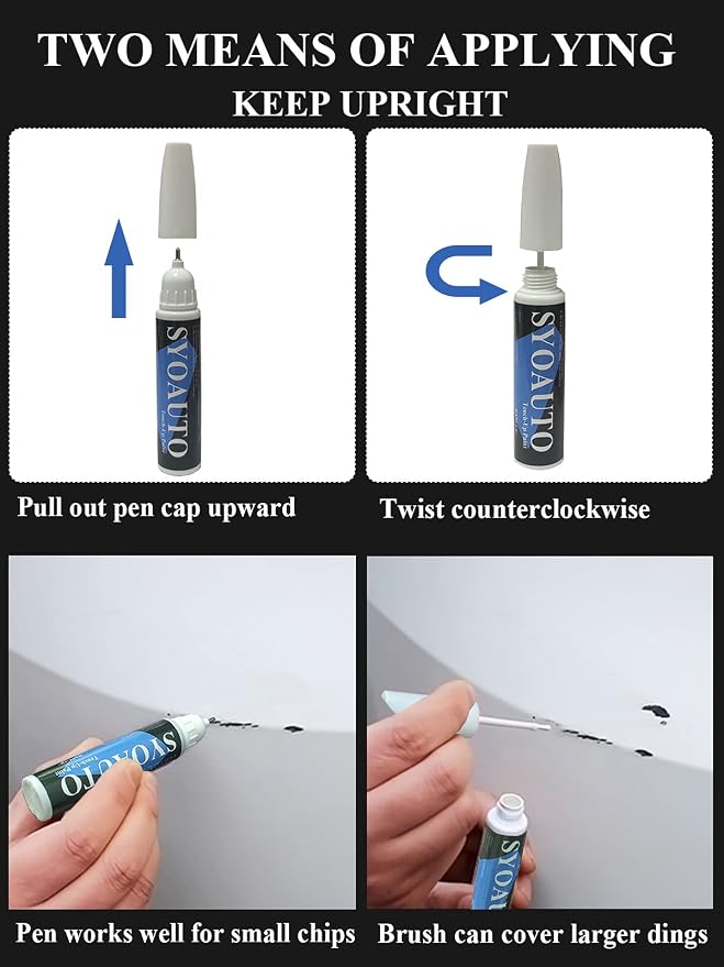 SYOAUTO Lunar Silver NH830M Touch Up Paint Fit - Image 4