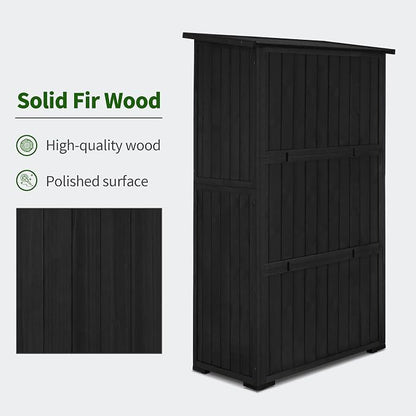 MCombo Outdoor Storage Cabinet, Wooden Storage Shed - Image 7