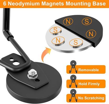 ENUODA Strong Magnetic Hooks Heavy Duty Magnet Garage Hooks - Image 2