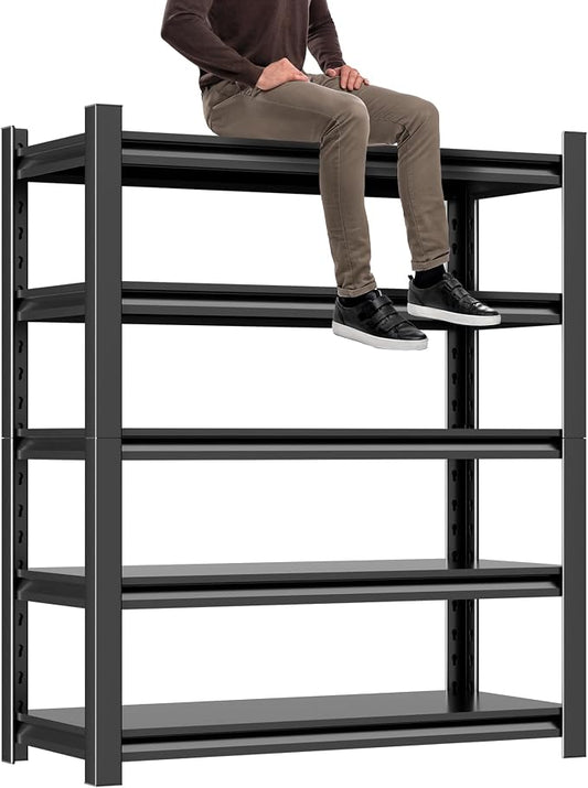 Metal Garage Shelving Unit, 3000 lbs Industrial Shelves by Unknown