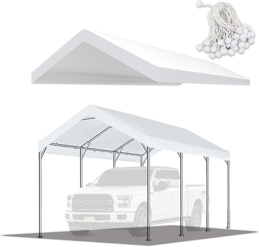 10' x20' Upgraded Carport Replacement Canopy Cover by TGEHAP