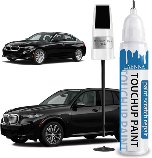 Fluid Black Touch Up Paint for BMW-Exact Match 2 in 1 touchup Paint Pen for by LABNNA