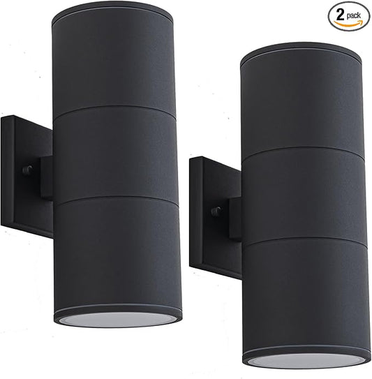 Ken & Ricky 14Inch Exterior Lighting Fixtures, Outdoor Cylinder Wall Lights by KenRicky