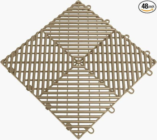 Big Floors RaceDeck Free-Flow Open Rib Self-Draining Design, Durable Copolymer by BigFloors