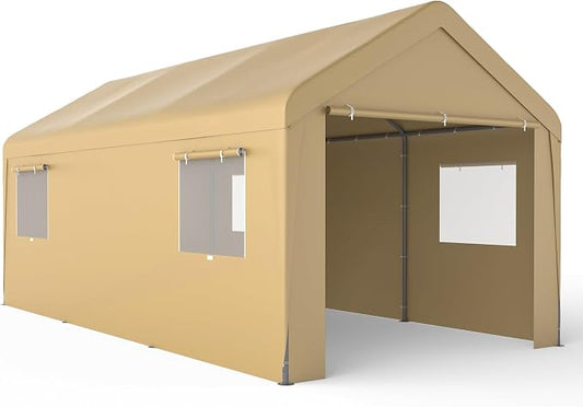 Morngardo Carport 10'x20', Heavy Duty 120 LBS Car Canopy Portable Garage by Morngardo