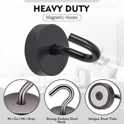 Neosmuk Magnetic Hooks, Cruise Ship Essentials, 40lb+ Heavy Duty Magnetic Hooks - Image 4