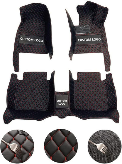 Custom All-Weather Protection Leather Car Floor Mats - Image 2
