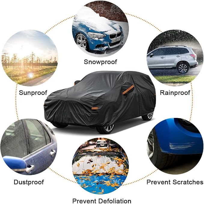 Kayme 7 Layers SUV Car Cover Custom Fit Lexus NX 300 350 Waterproof All Weather - Image 5