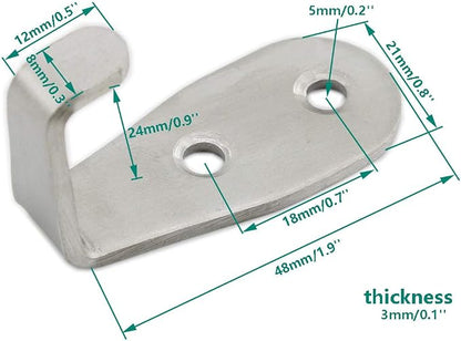Stainless Steel Coat Hooks - Image 2