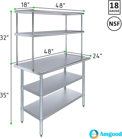Amgood Stainless Steel Work Table - Image 3