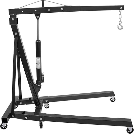 LOYALHEARTDY 1 Ton Hydraulic Engine Hoist, Folding Engine Lift by LOYALHEARTD