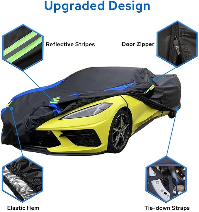 Avecrew for Chevrolet Corvette C4/C5/C6/C7 Car Cover Waterproof All Weather for - Image 3