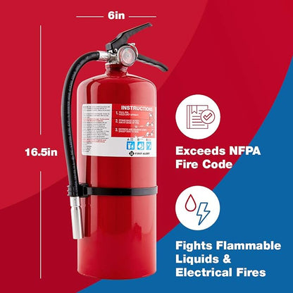 First Alert PRO10 Rechargeable Commercial Fire Extinguisher, UL rated 4-A:60-B:C - Image 5
