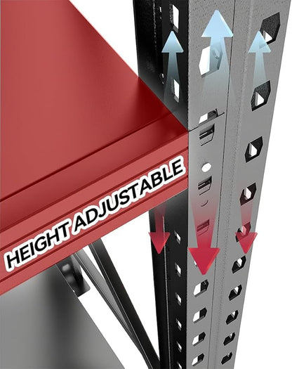 4200LBS Metal Garage Shelving, Strong Load Bearing Heavy Duty Shelves, - Image 5