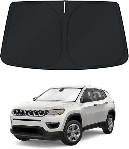 KUST Windshield Sun Shade for Jeep Compass 2007-2017 Window Shade Sun Visor by KUST