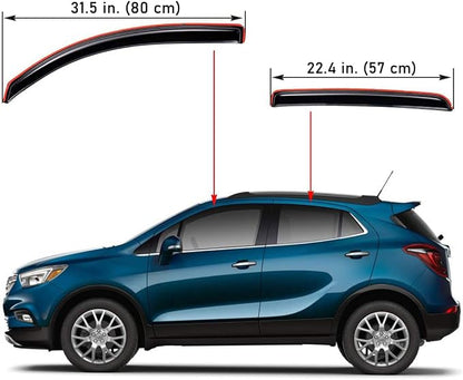 Lightronic Extra Durable Clip-on in-Channel Auto Vent Window Visor, Fits - Image 2